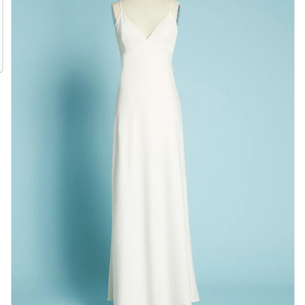Modcloth Ivory Maxi Dress